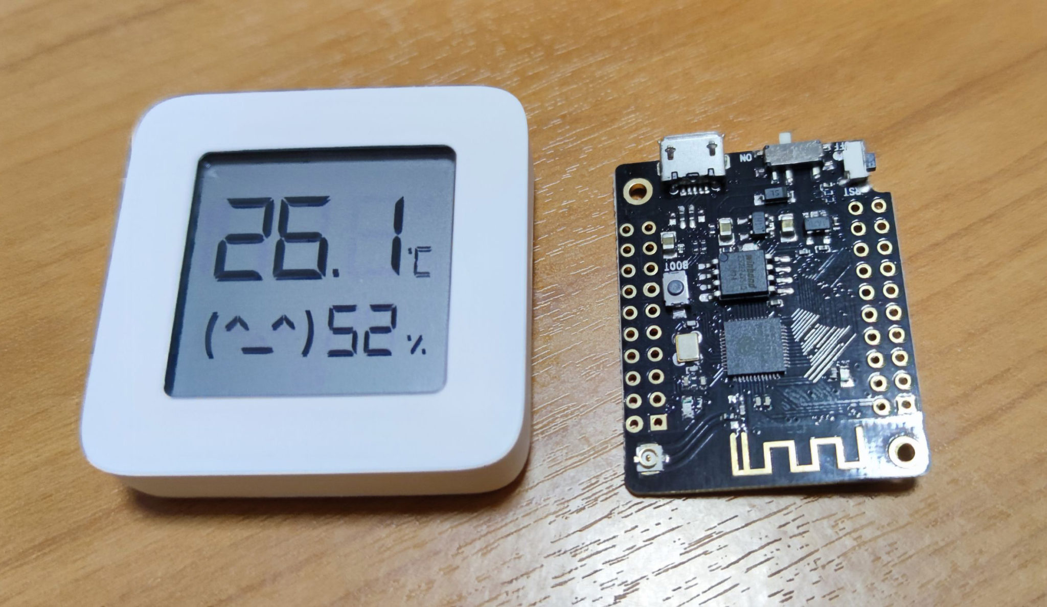 MiJia Temperature Sensor + ESP32 พระเจ้าสร้างโลก ที่เหลือ xiaomi